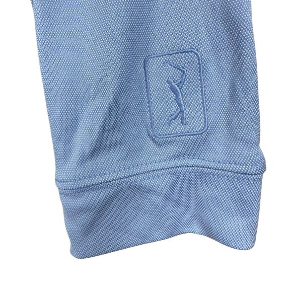 PGA Tour Golf Polo Shirt Mens Marina Blue L Licensed TourSoft Long-Sleeve - Picture 4 of 12